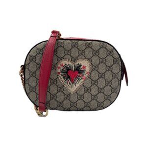 GG Supreme Monogram Princess Embroidered Crossbody Bag for Women